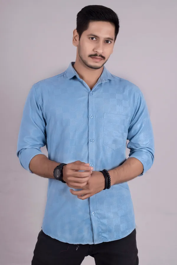 Firozi_Cotton_Casual_Roll_Up_Sleeve_Printed_Shirt