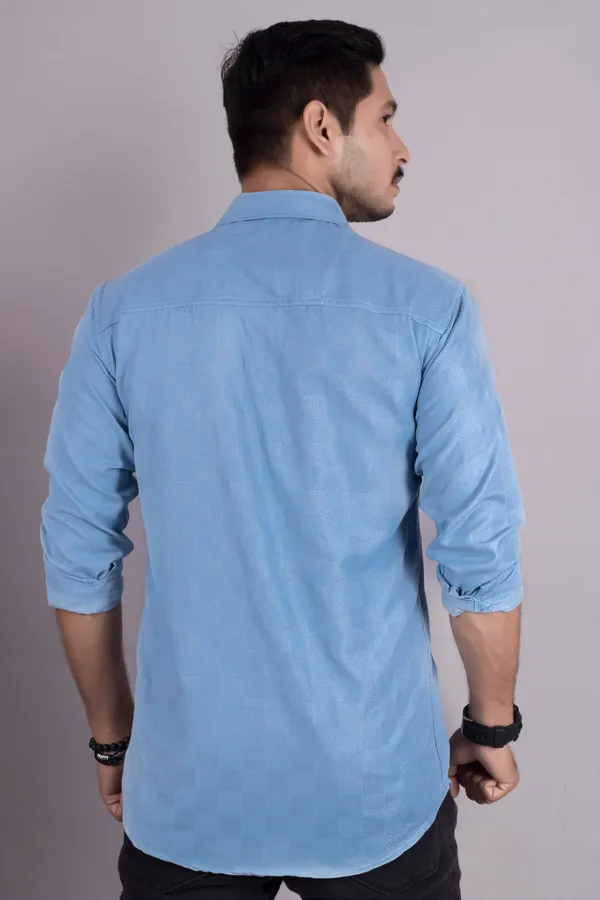 Firozi_Cotton_Casual_Roll_Up_Sleeve_Printed_Shirt