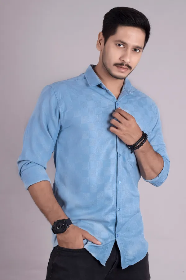Firozi_Cotton_Casual_Roll_Up_Sleeve_Printed_Shirt