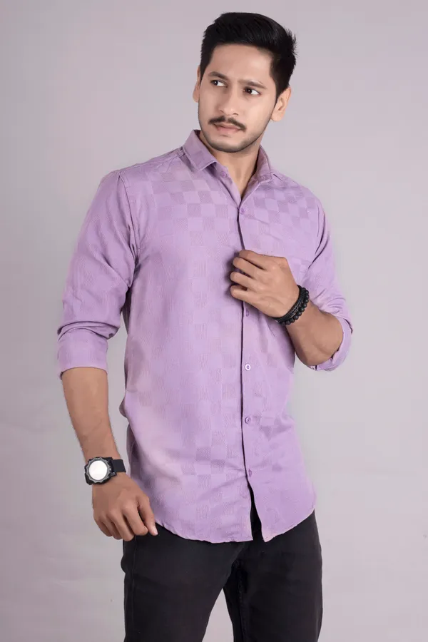 Purple_Cotton_Casual_Roll_Up_Sleeve_Printed_Shirt