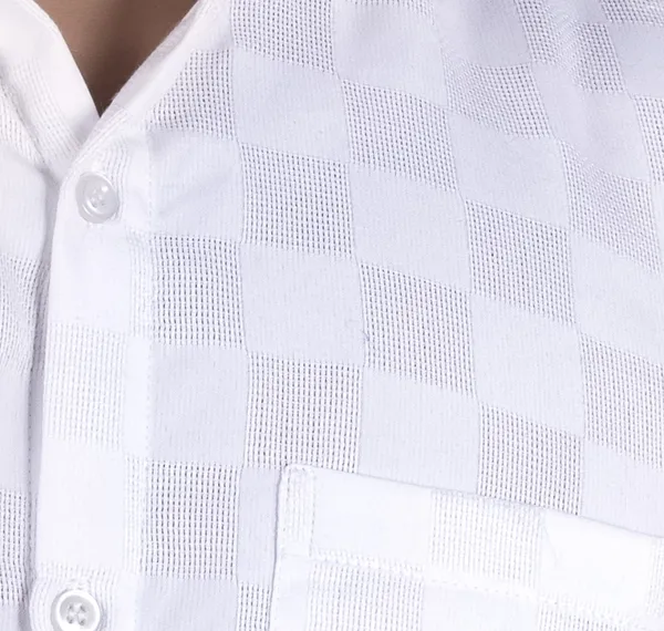 White_Cotton_Casual_Roll_Up_Sleeve_Printed_Shirt