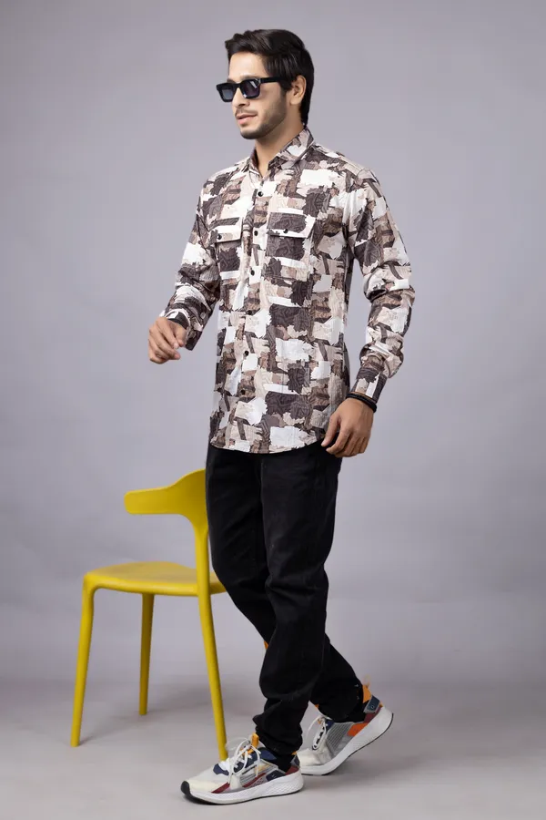Brown_Casual_Printed_Full_Sleeve_Double_Pocket_Shirt