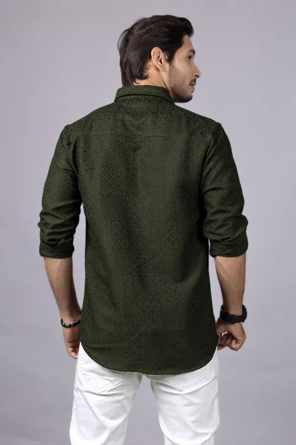 Green_Color_New_Latest_Collection_Men's_Shirt