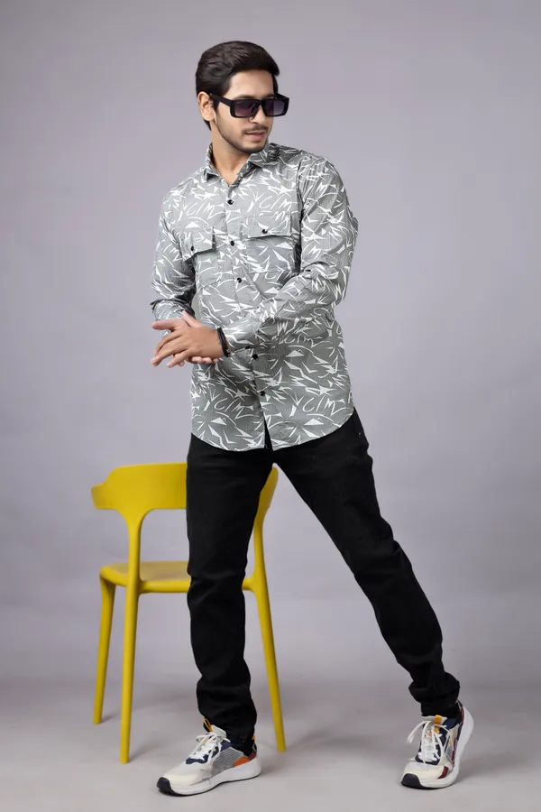 Grey_Casual_Printed_Full_Sleeve_Double_Pocket_Shirt