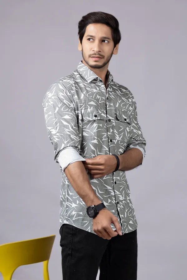 Grey_Casual_Printed_Full_Sleeve_Double_Pocket_Shirt
