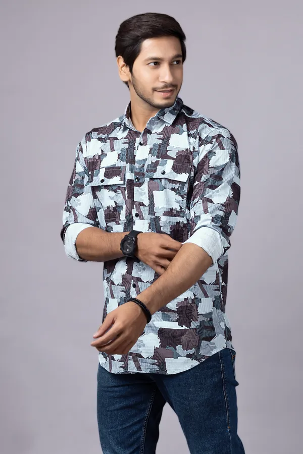 Men_Brown_Custom_Fit_Printed_Full_Sleeves_Casual_Shirts