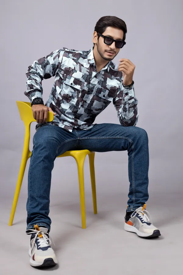 Men_Brown_Custom_Fit_Printed_Full_Sleeves_Casual_Shirts