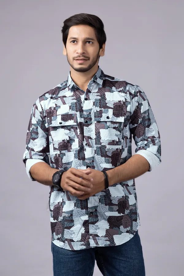 Men_Brown_Custom_Fit_Printed_Full_Sleeves_Casual_Shirts