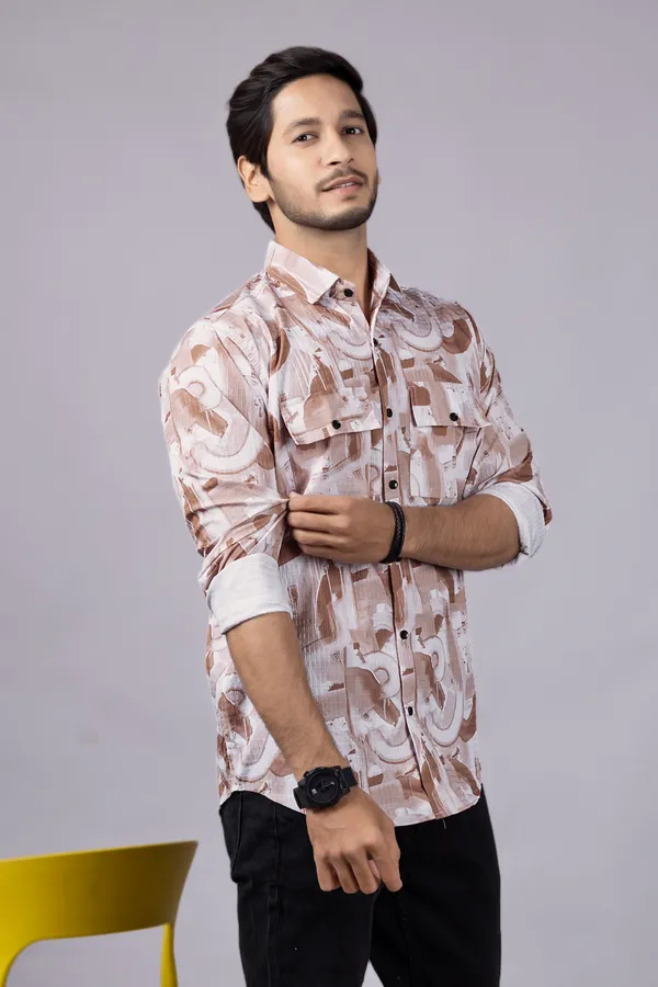 Men_Peach_Custom_Fit_Printed_Full_Sleeves_Casual_Shirts