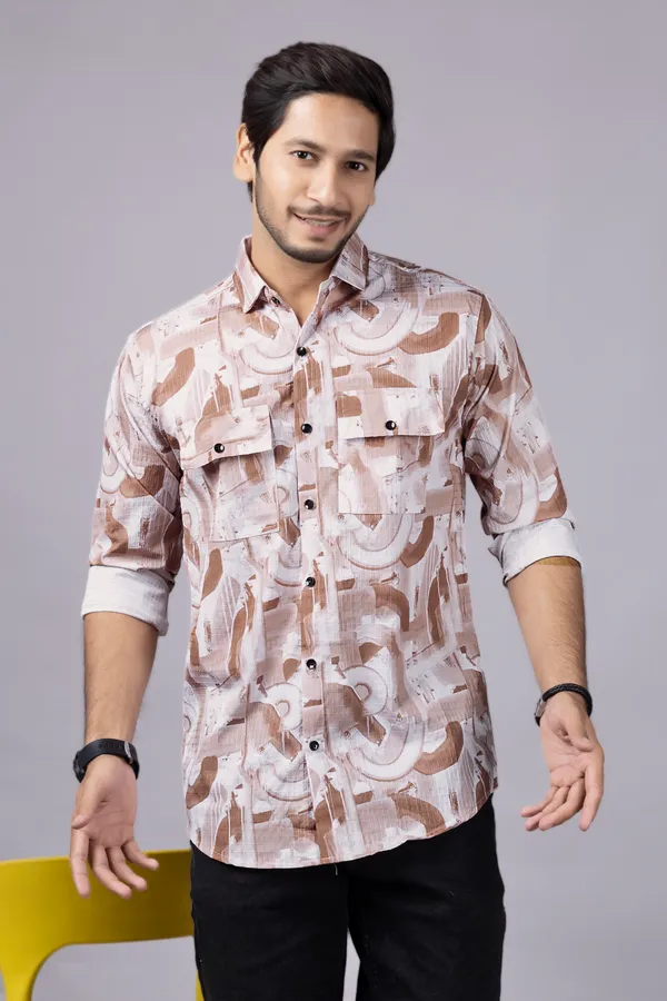 Men_Peach_Custom_Fit_Printed_Full_Sleeves_Casual_Shirts
