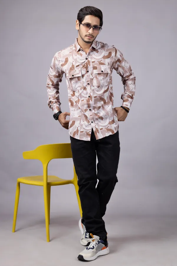 Men_Peach_Custom_Fit_Printed_Full_Sleeves_Casual_Shirts