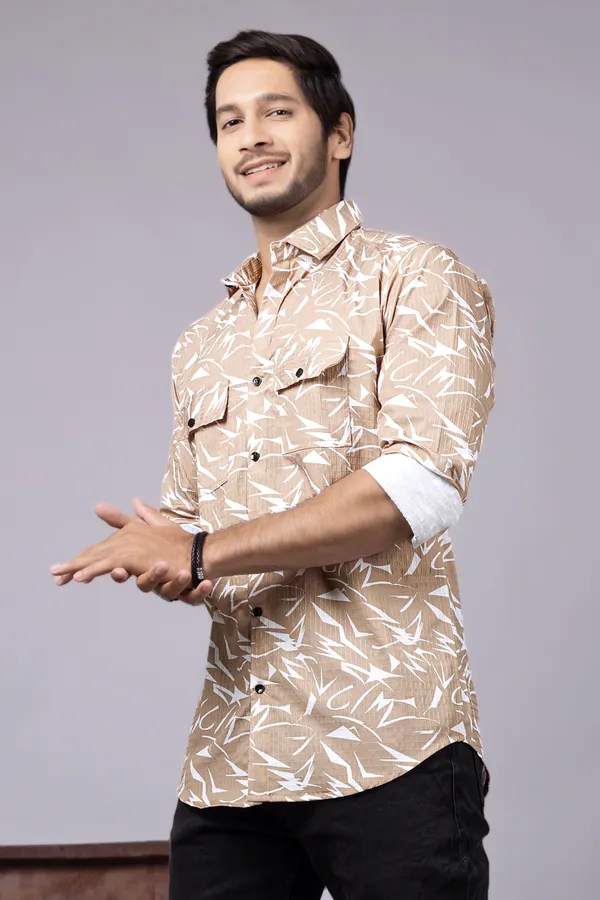 Men_Yellow_Custom_Fit_Printed_Full_Sleeves_Casual_Shirts