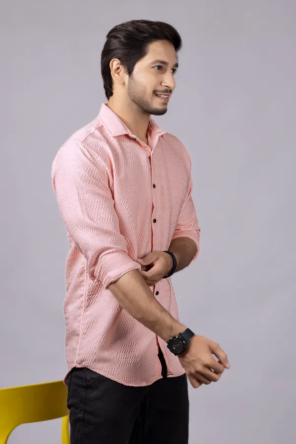 Peach_Color_New_Latest_Collection_Men's_Shirt