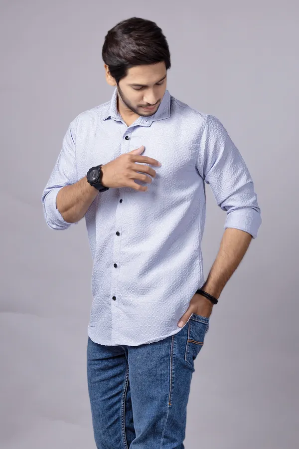 Purple_Casual_Roll_Up_Sleeve_Solid_Printed_Men_Shirt