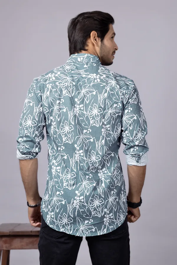 Teal_Casual_Printed_Full_Sleeve_Double_Pocket_Shirt