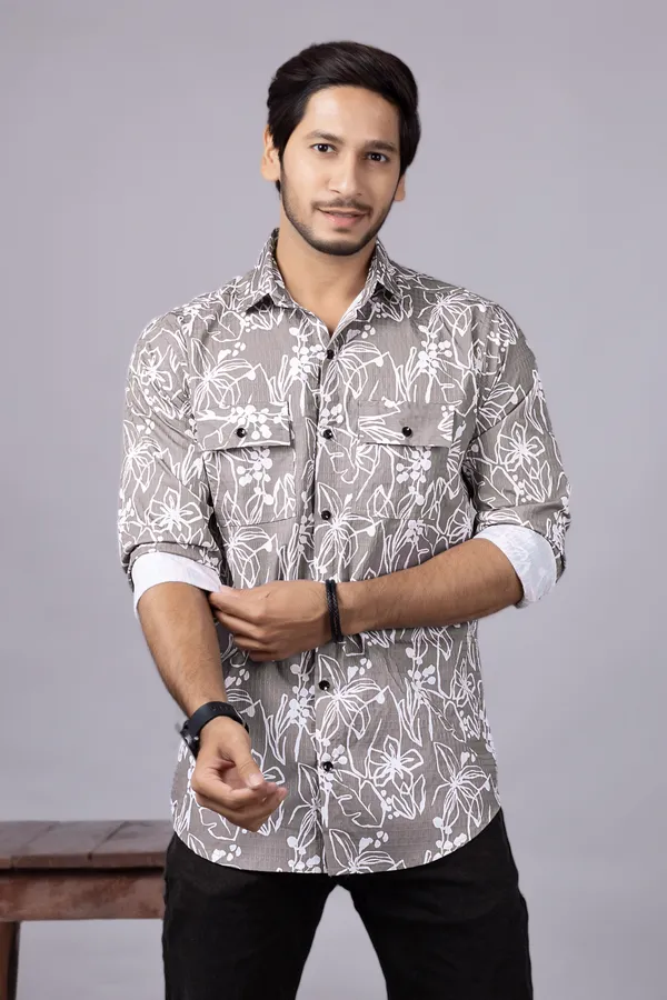 Warm_Grey_Casual_Printed_Full_Sleeve_Double_Pocket_Shirt