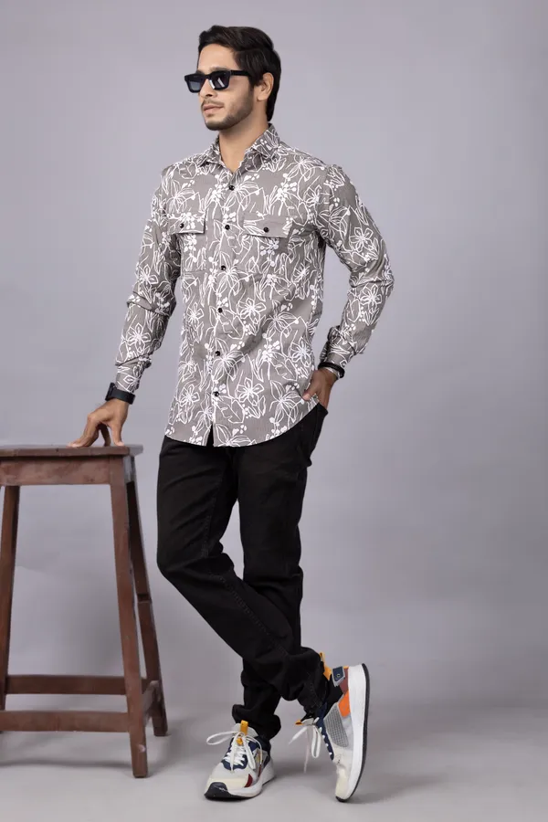 Warm_Grey_Casual_Printed_Full_Sleeve_Double_Pocket_Shirt
