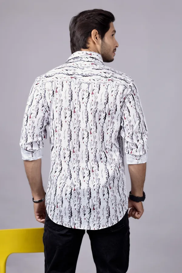 White_Casual_Printed_Full_Sleeve_Double_Pocket_Shirt
