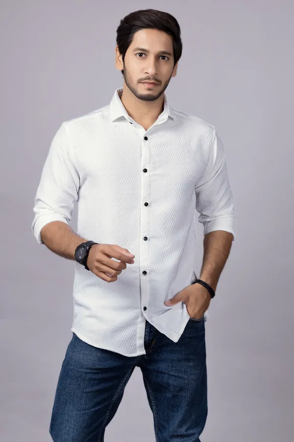 White_Color_New_Latest_Collection_Men's_Shirt
