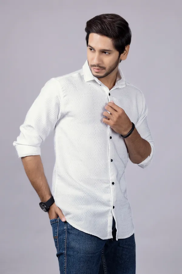 White_Color_New_Latest_Collection_Men's_Shirt