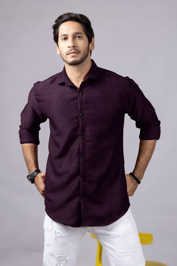 Wine_Color_New_Latest_Collection_Men's_Shirt