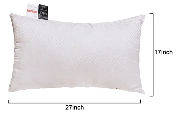 White_Comfortable_Supportive_Pillow_For_Linens_&_Bedding_(17x27_inch)