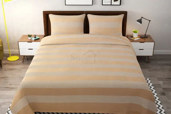 Cream_&_White_Stripe_Double_Bed_Sheet_With_Pillow_Covers_(90X100_Inch)