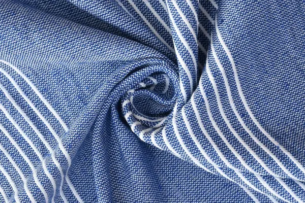 Dark_Blue_&_White_Stripe_Double_Bed_Sheet_With_Pillow_Covers_(90X100_Inch)
