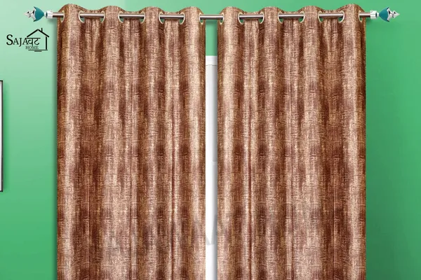 Brown_Solid_Eyelet_Textured_Curtain