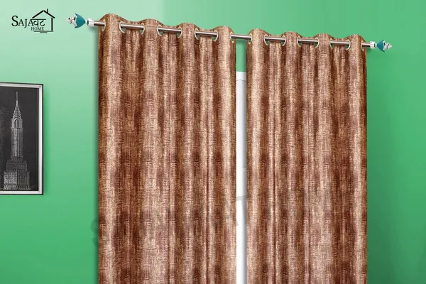Brown_Solid_Eyelet_Textured_Curtain