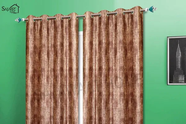 Brown_Solid_Eyelet_Textured_Curtain