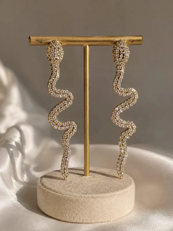 Elegant_Crystal_Wave_Drop_Earrings_for_Women_|_Long_Stylish_Party_Wear_Earrings