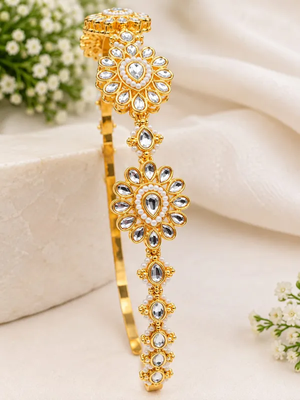 Elegant_Floral_Kundan_Headband_for_Women_|_Pearl_&_Golden_Stone_Hairband_|_Traditional_Hair_Accessory_for_Wedding,_Festive_&_Party_Wear