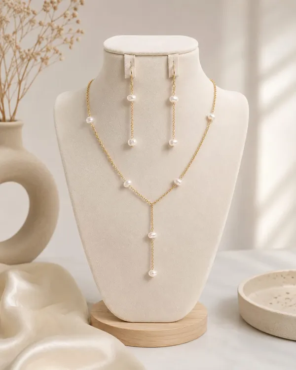 Elegant_Pearl_Y_Necklace_Set_for_Women_|_Gold_Plated_Lariat_Necklace_with_Matching_Pearl_Drop_Earrings_|_Minimal_Luxury_Jewelry