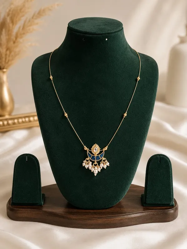 Gold_Plated_Blue_Kundan_Pearl_Necklace_Set_for_Women_&_Girls_|_Traditional_Pendant_Necklace_with_Matching_Earrings_|_Wedding,_Festive_&_Party_Wear