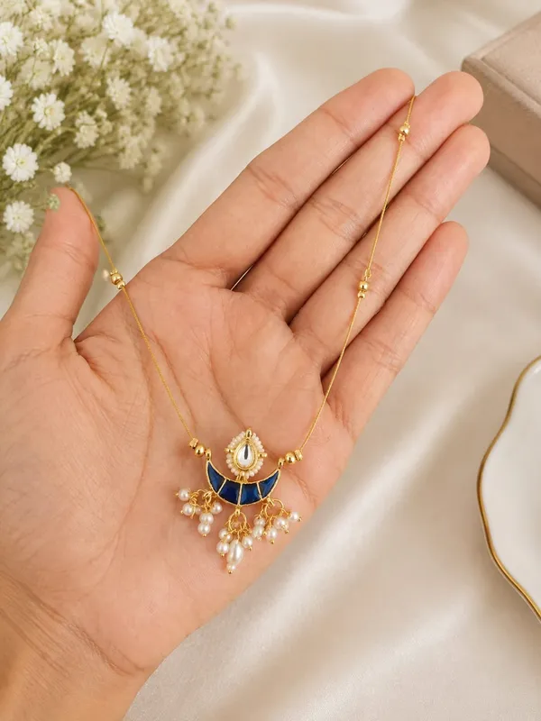 Gold_Plated_Blue_Kundan_Pearl_Necklace_Set_for_Women_&_Girls_|_Traditional_Pendant_Necklace_with_Matching_Earrings_|_Wedding,_Festive_&_Party_Wear