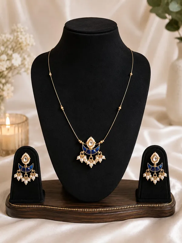 Gold_Plated_Blue_Kundan_Pearl_Necklace_Set_for_Women_&_Girls_|_Traditional_Pendant_Necklace_with_Matching_Earrings_|_Wedding,_Festive_&_Party_Wear