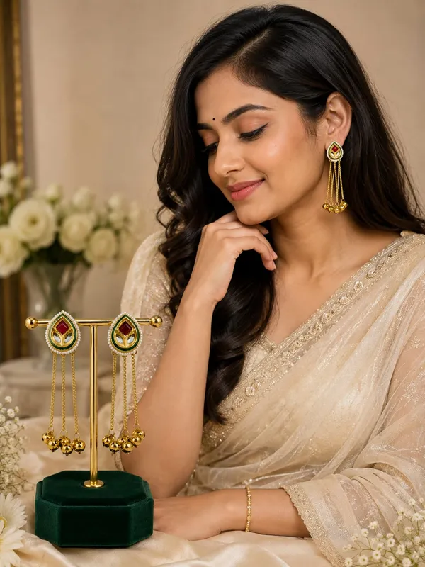 Gold_Plated_Kashmiri_Long_Chain_Jhumka_Earrings_for_Women_&_Girls_|_Kundan_Tassel_Jhumki_|_Traditional_Ethnic_Earrings_for_Wedding,_Festive_&_Party_Wear