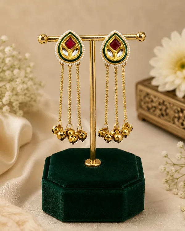 Gold_Plated_Kashmiri_Long_Chain_Jhumka_Earrings_for_Women_&_Girls_|_Kundan_Tassel_Jhumki_|_Traditional_Ethnic_Earrings_for_Wedding,_Festive_&_Party_Wear