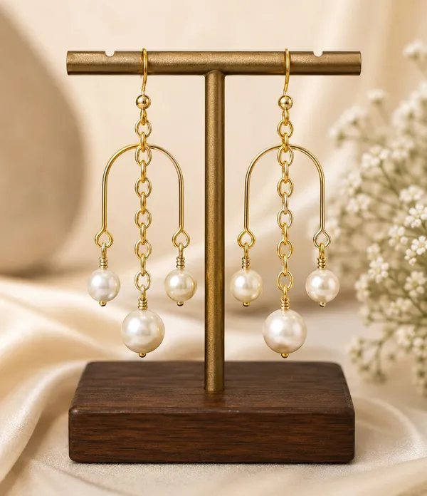Gold_Plated_Pearl_Drop_Dangle_Earrings_for_Women_|_Elegant_Korean_Style_Lightweight_Party_&_Daily_Wear_Earrings_|_Trendy_Fashion_Jewellery_Gift