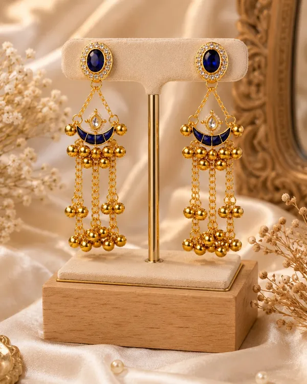 Handmade_Blue_Kashmiri_Chandbali_Earrings_for_Women_|_Long_Ghungroo_Tassel_Earrings_|_Ethnic_Wedding_&_Party_Wear_Jewellery