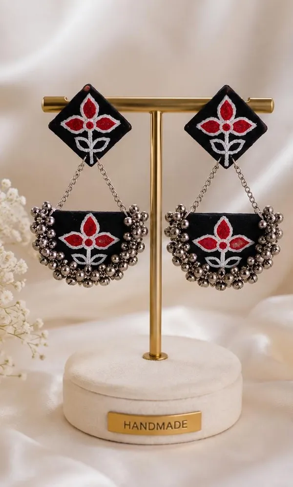 Handmade_Traditional_Floral_Chandbali_Earrings_for_Women_|_Black_Fabric_Statement_Earrings_|_Ethnic_Party_&_Festive_Jewellery