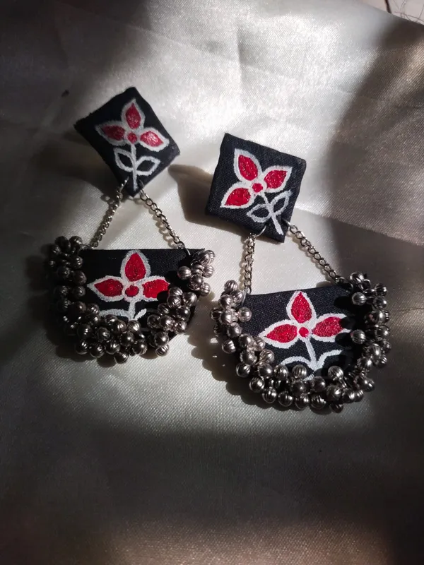 Handmade_Traditional_Floral_Chandbali_Earrings_for_Women_|_Black_Fabric_Statement_Earrings_|_Ethnic_Party_&_Festive_Jewellery