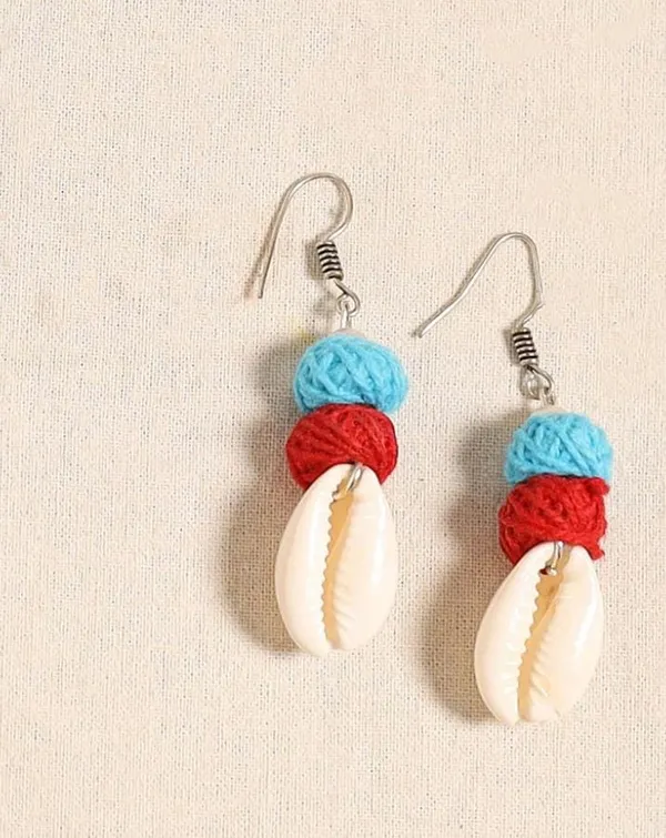 Handmade_Tribal_Elephant_Pendant_Necklace_Set_for_Women_|_Blue_Thread_Cord,_German_Silver_Pendant,_Cowrie_Shell_&_Matching_Earrings_|_Boho_Ethnic_Jewellery
