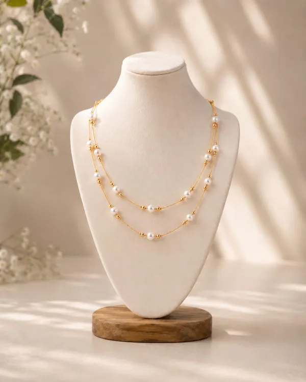 Minimalist_Gold_Plated_Double_Layer_Pearl_Necklace_for_Women_|_Elegant_White_Pearl_Chain_|_Lightweight_Daily_Wear,_Office_Wear,_Party_&_Wedding_Fashion_Jewellery