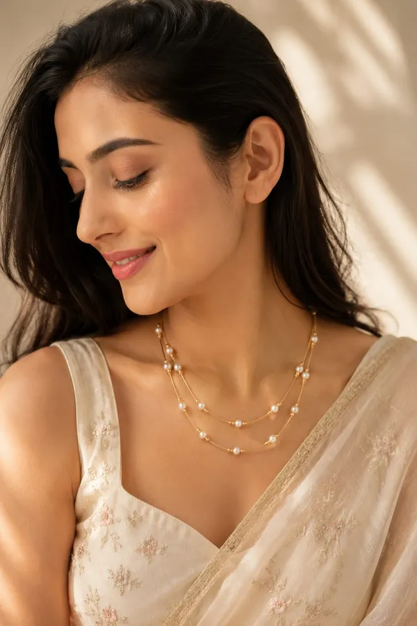 Minimalist_Gold_Plated_Double_Layer_Pearl_Necklace_for_Women_|_Elegant_White_Pearl_Chain_|_Lightweight_Daily_Wear,_Office_Wear,_Party_&_Wedding_Fashion_Jewellery