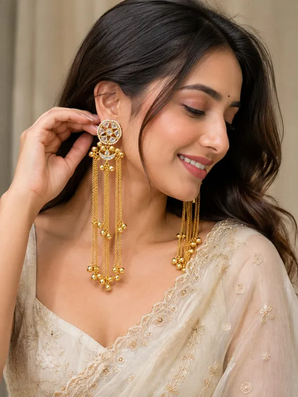 Traditional_Gold_Plated_Long_Chain_Tassel_Earrings_for_Women_|_Kundan_Statement_Dangler_Earrings_|_Party,_Wedding,_Festive_&_Ethnic_Jewellery