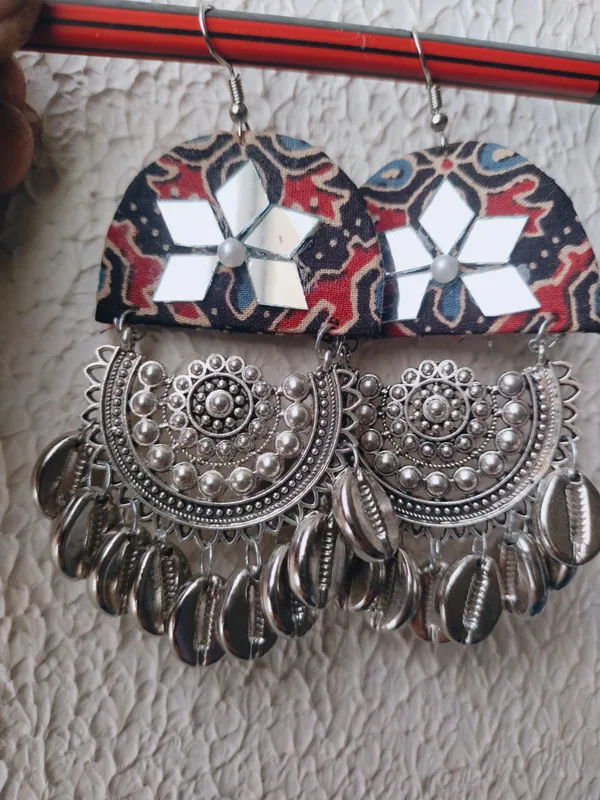 Traditional_Mirror_Jhumka_Earrings_for_Women_|_Oxidised_Silver_Boho_Statement_Earrings_|_Ethnic_Party_&_Festive_Jewellery