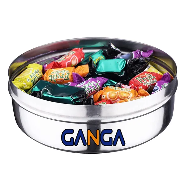 Silver_Stainless_Steel_Puri_&_Roti_Dabba_Canister_|Storage_Box_Container_|_Chocolate_Chapati_Dabba/Utility_Box_1.2_Liters_/_16Cm,_Size_10