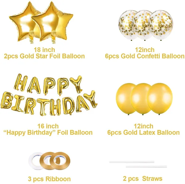 Golden_Foil_Letter_Balloons_Banner_12Pcs_Latex_Confetti_Balloons_2Pcs_Star_Balloons_|_For_Birthday_Wedding_Party_Decorations